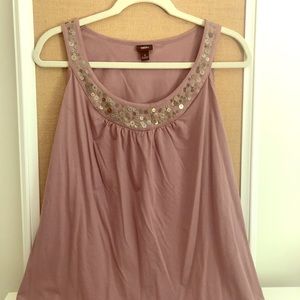 Tank with Metal Sequins